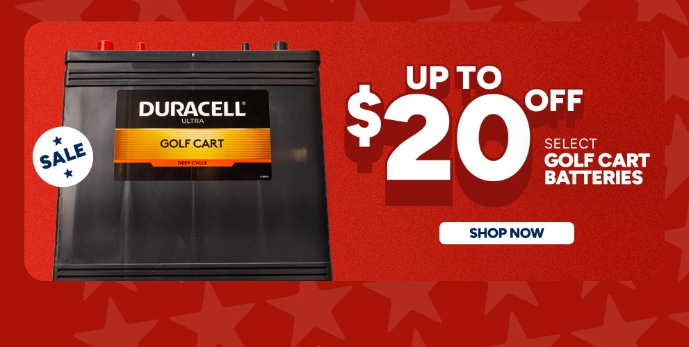 Up To $20 off select Golf Cart Batteries. Shop Now