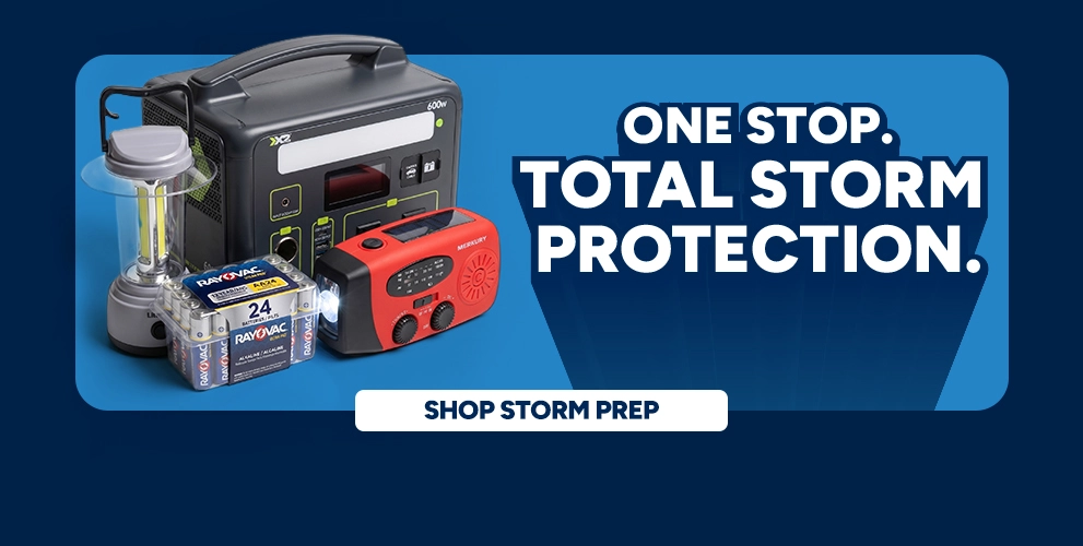 One stop. Total Storm Protection. Shop Storm Prep