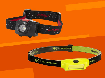two headlamps