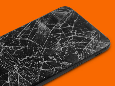 Broken phone screen