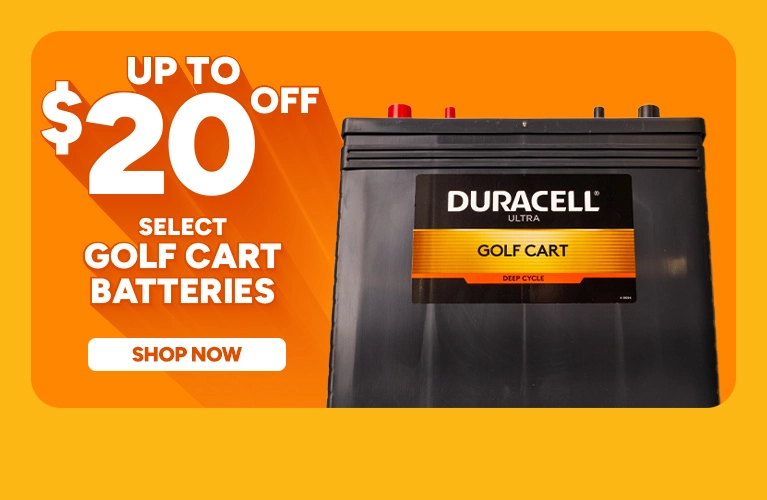 Up To $20 off select Golf Cart Batteries. Shop Now