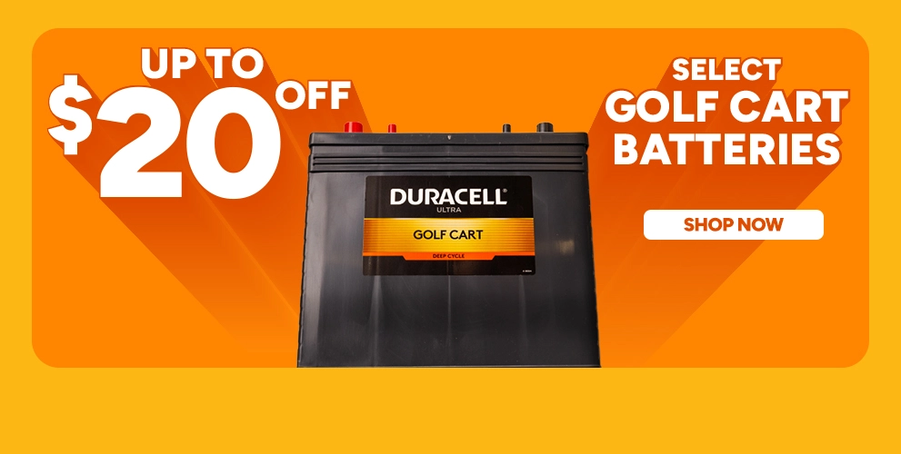Up To $20 off select Golf Cart Batteries. Shop Now