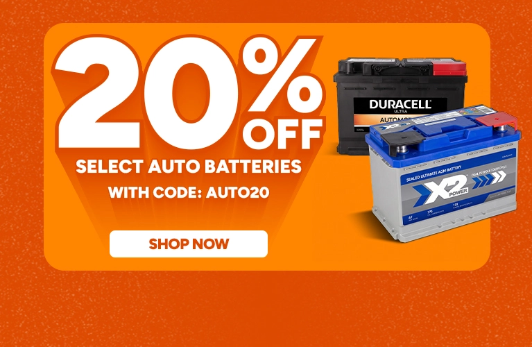 Up to 20% off Select Auto Batteries with code AUTO20. Shop now