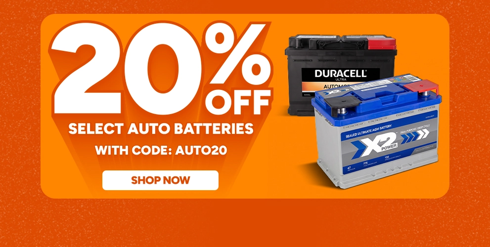 Up to 20% off Select Auto Batteries with code AUTO20. Shop now